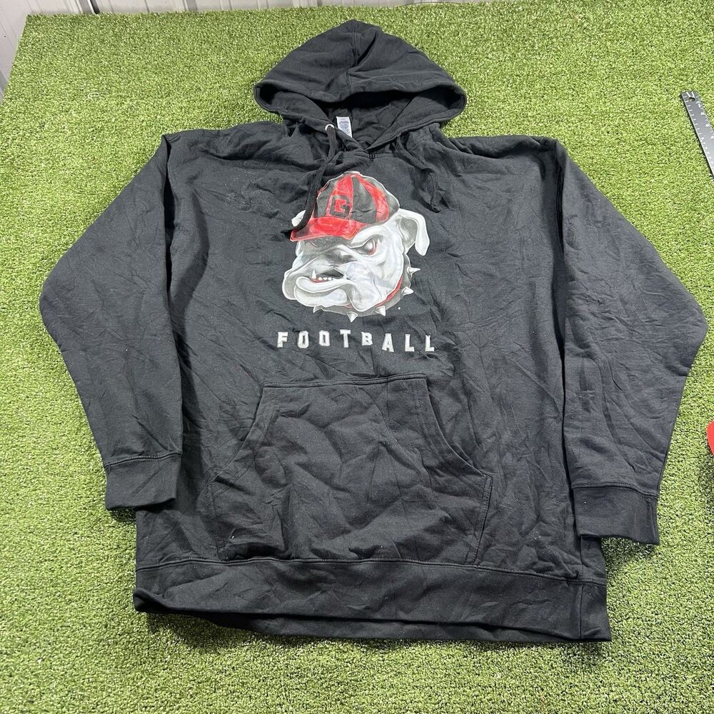 Georgia Bulldogs Men's Fanatics Mascot Pullover Hoodie Black Size 3XL